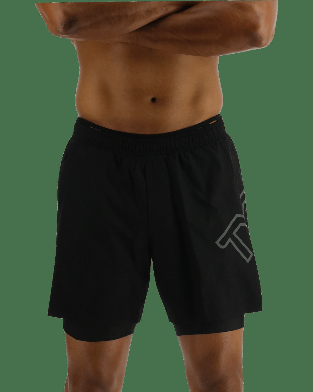 HydrosphereTM Men's Lined 6" Momentum Big Logo Shorts - Solid