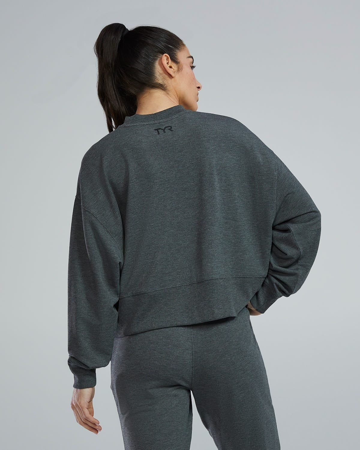 UltraSoft Women's Midweight Terry Cropped Crew