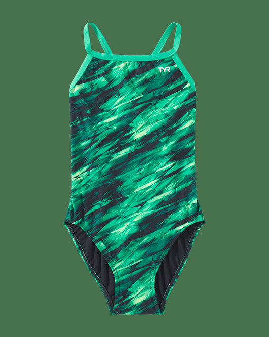 Durafast Elite® Girl's Diamondfit Swimsuit - Vitric