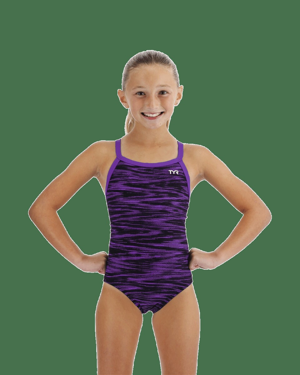 Durafast Elite® Girl's Diamondfit Swimsuit - Fizzy