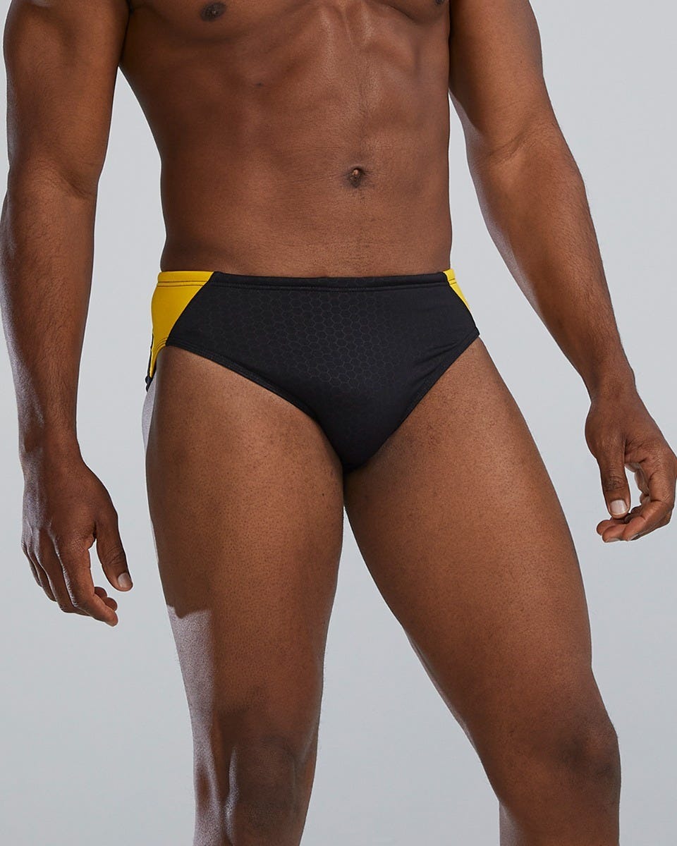 Durafast Elite® Men's Blade Splice Brief Swimsuit - Hexa