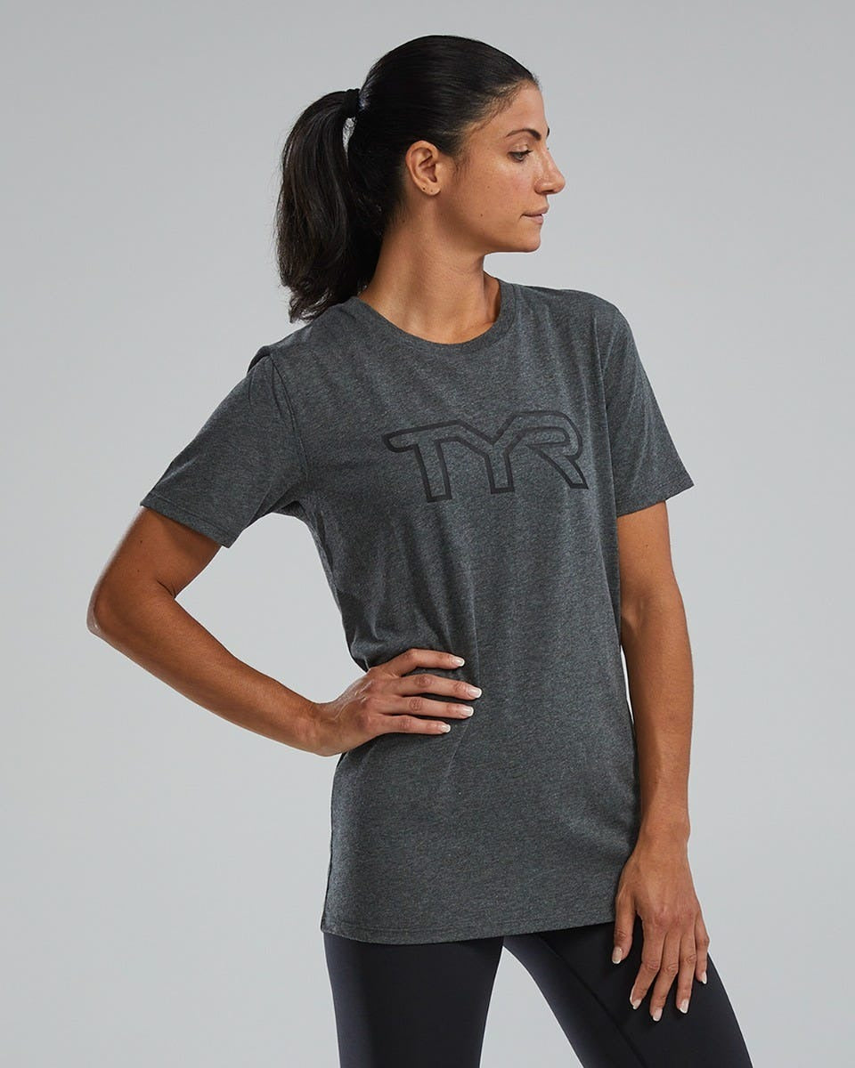 Unisex Ultrasoft Lightweight Tri Blend Tech Tee - Big Logo