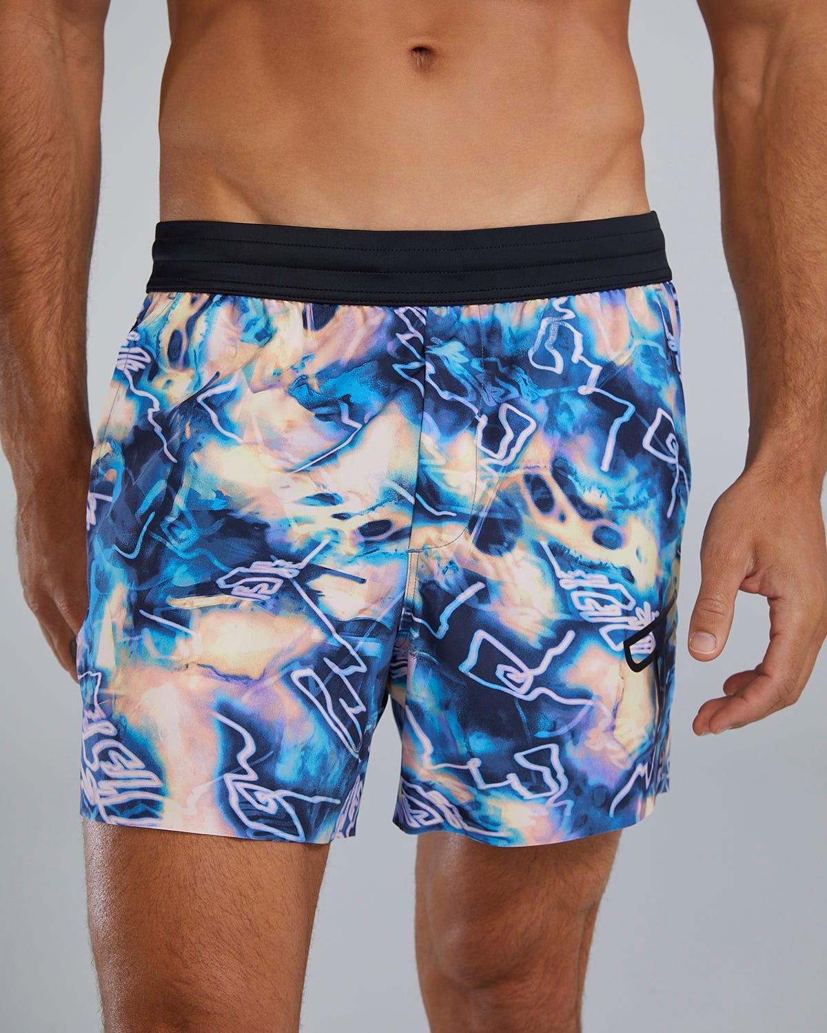 HydrosphereTM - Men's Unbroken Shorts - Unlined 5" - Voltage Pazzo