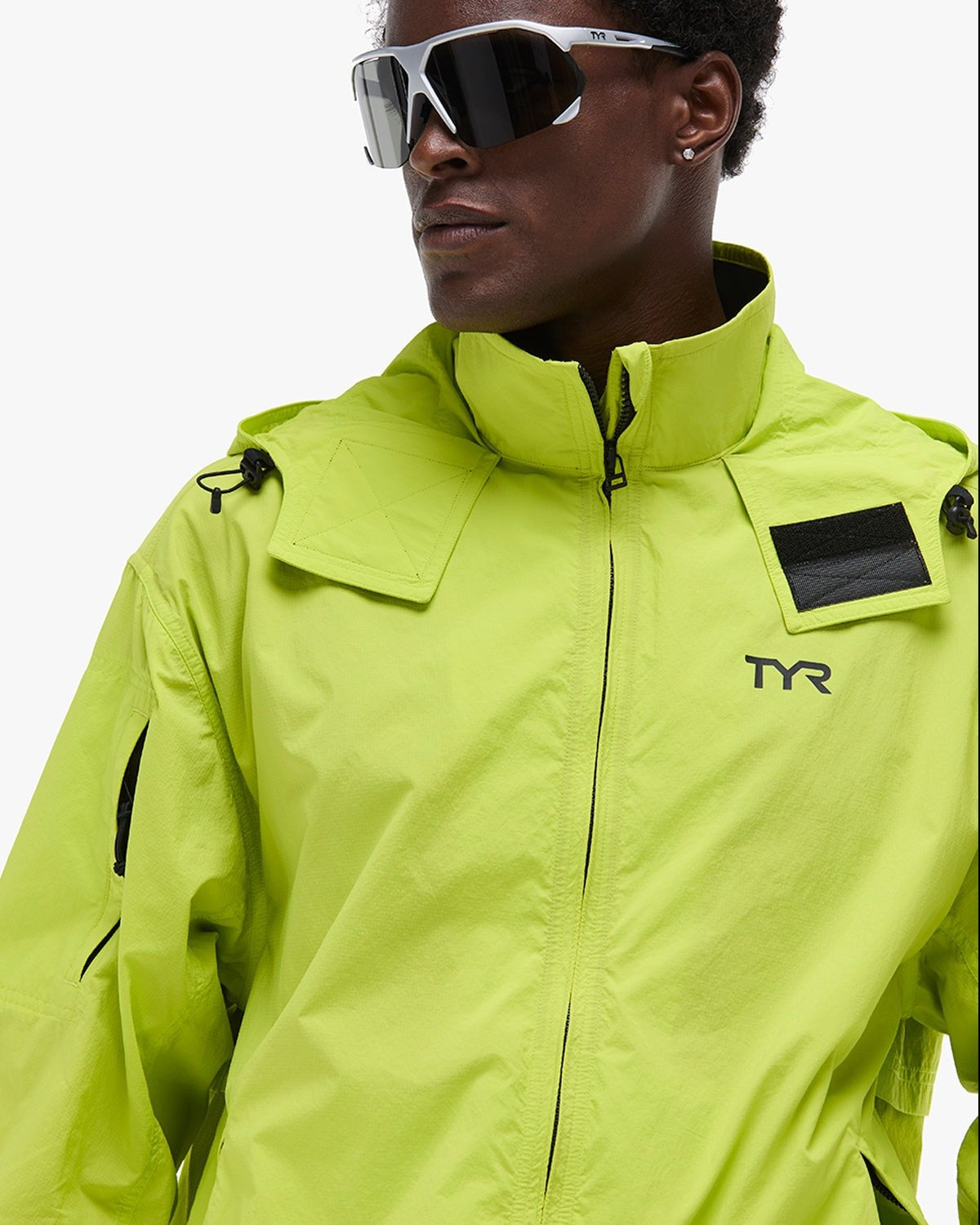 Men's Full Zip Windbreaker - Black