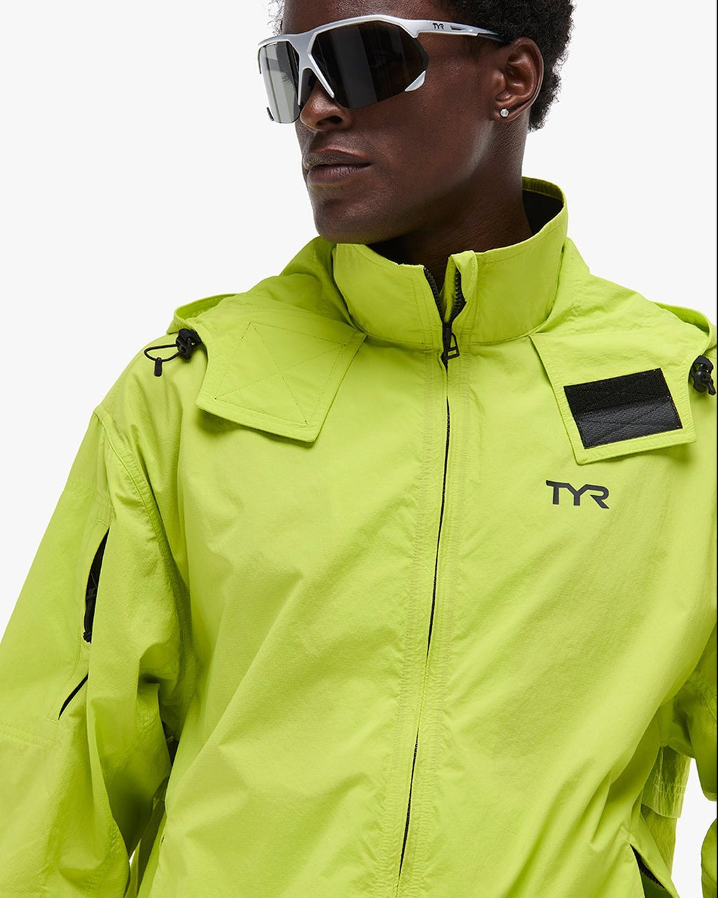 Men's Full Zip Windbreaker - Neon