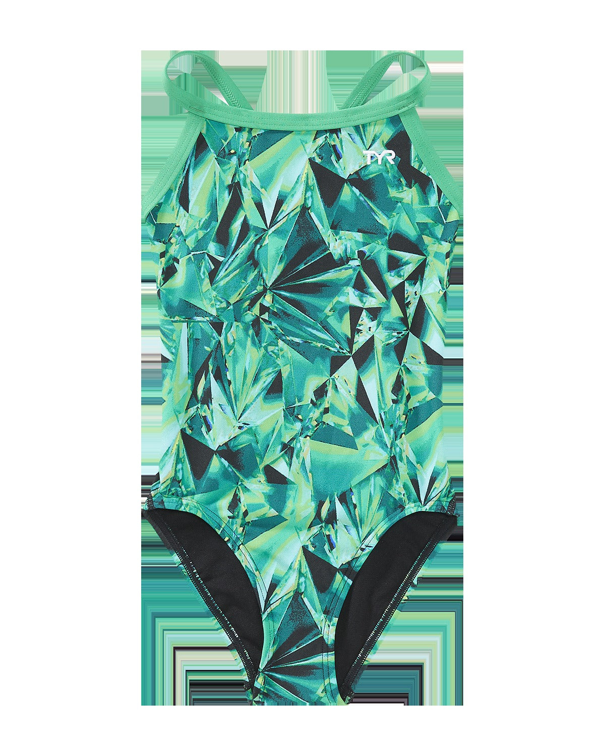 Durafast Elite® Girl's Diamondfit Swimsuit - Crystalized