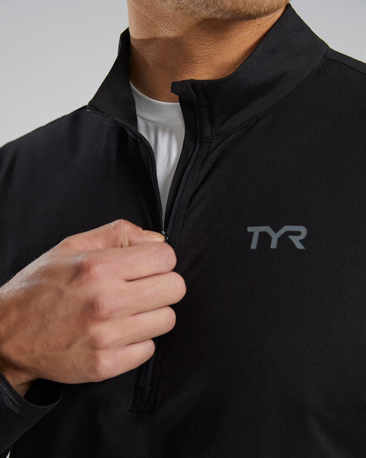 Men's SLSTM Long Sleeve1⁄4 Zip- Solid