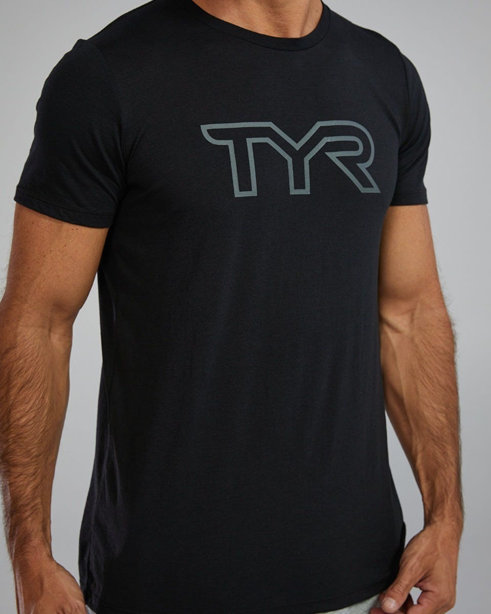 Unisex Ultrasoft Lightweight Tri Blend Tech Tee - Big Logo