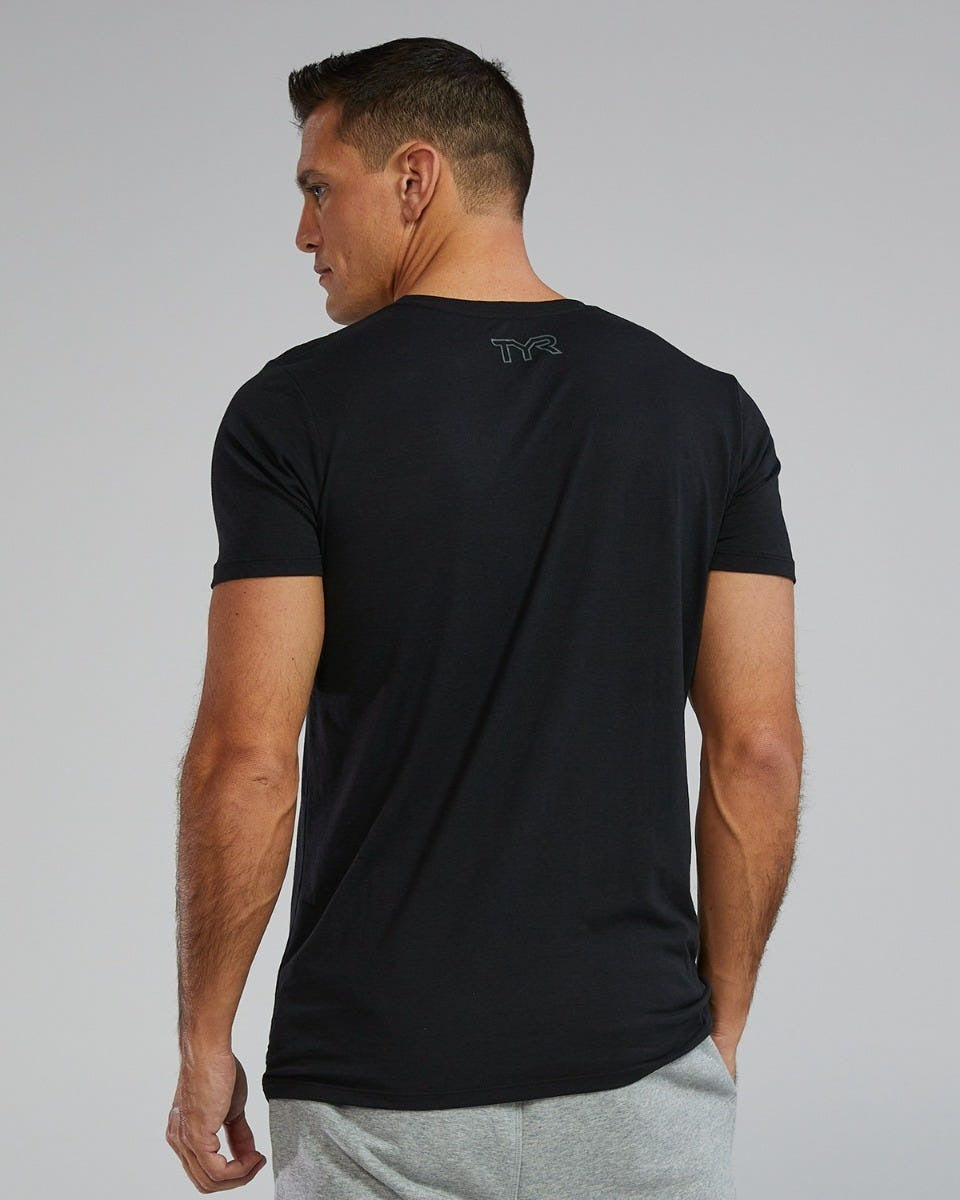 Unisex Ultrasoft Lightweight Tri Blend Tech Tee - Big Logo
