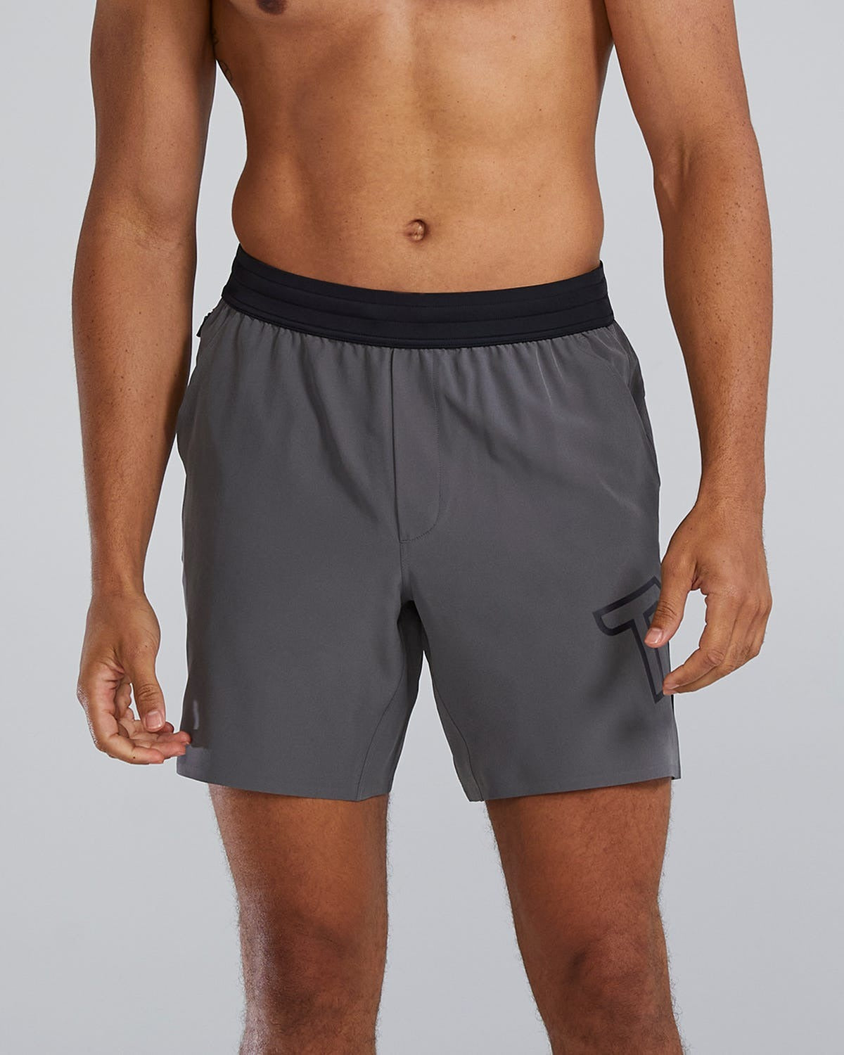 HydrosphereTM Men's Unlined 7" Unbroken Big Logo Shorts - Solid