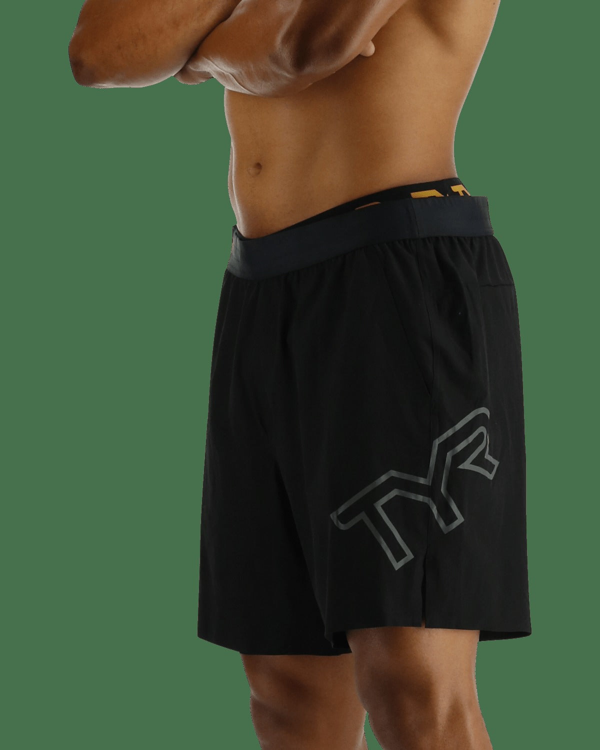 HydrosphereTM Men's Unlined 7" Unbroken Big Logo Shorts - Solid