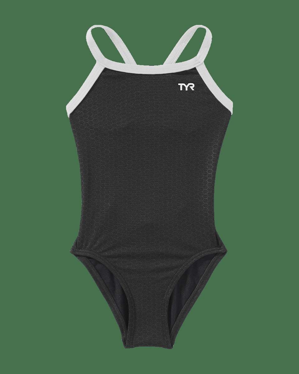 Durafast Elite® Girl's Diamondfit Swimsuit - Hexa