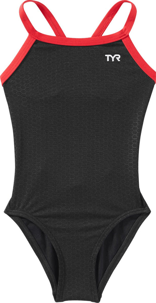 Durafast Elite® Girl's Diamondfit Swimsuit - Hexa