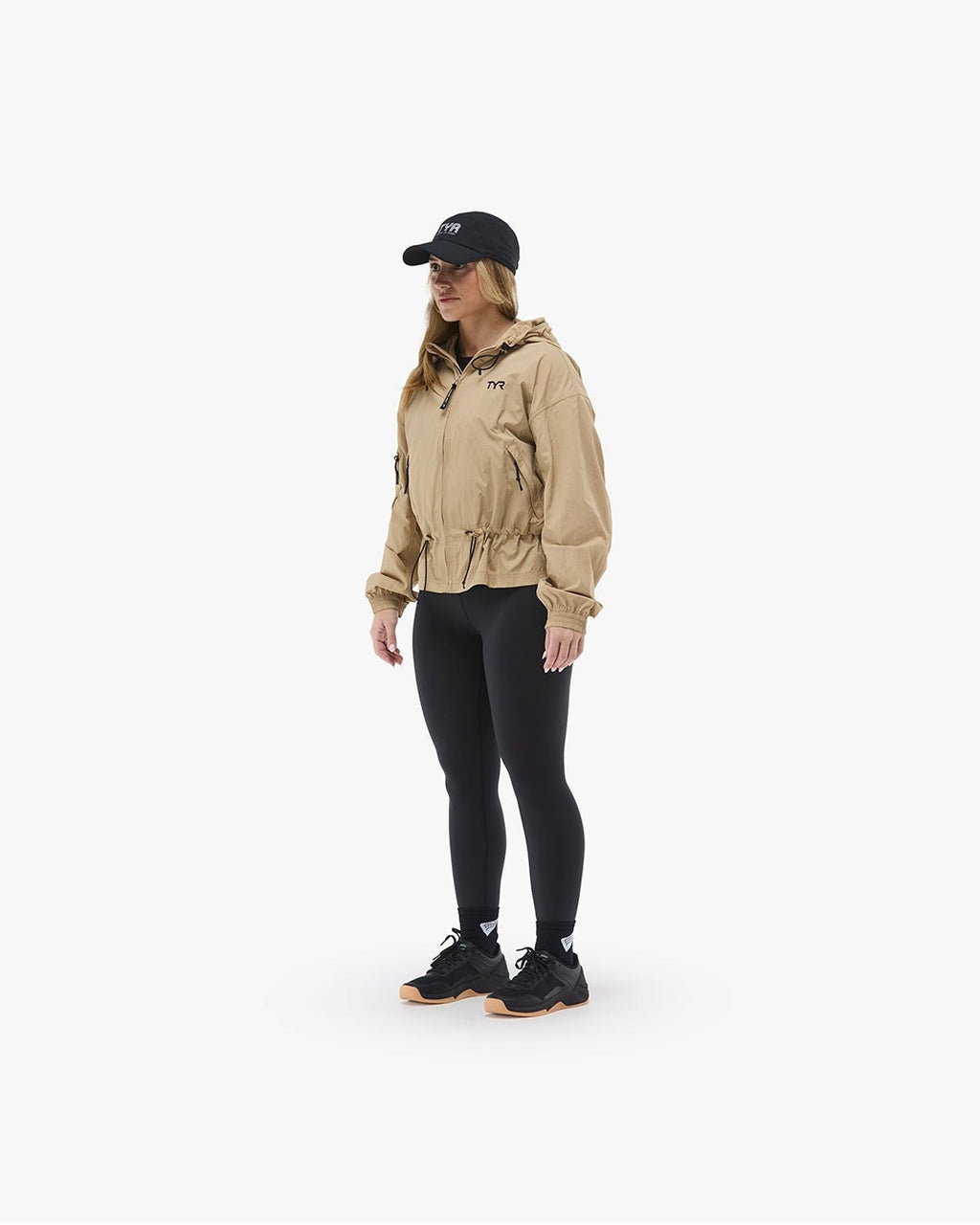 Women's Full Zip Windbreaker - Khaki