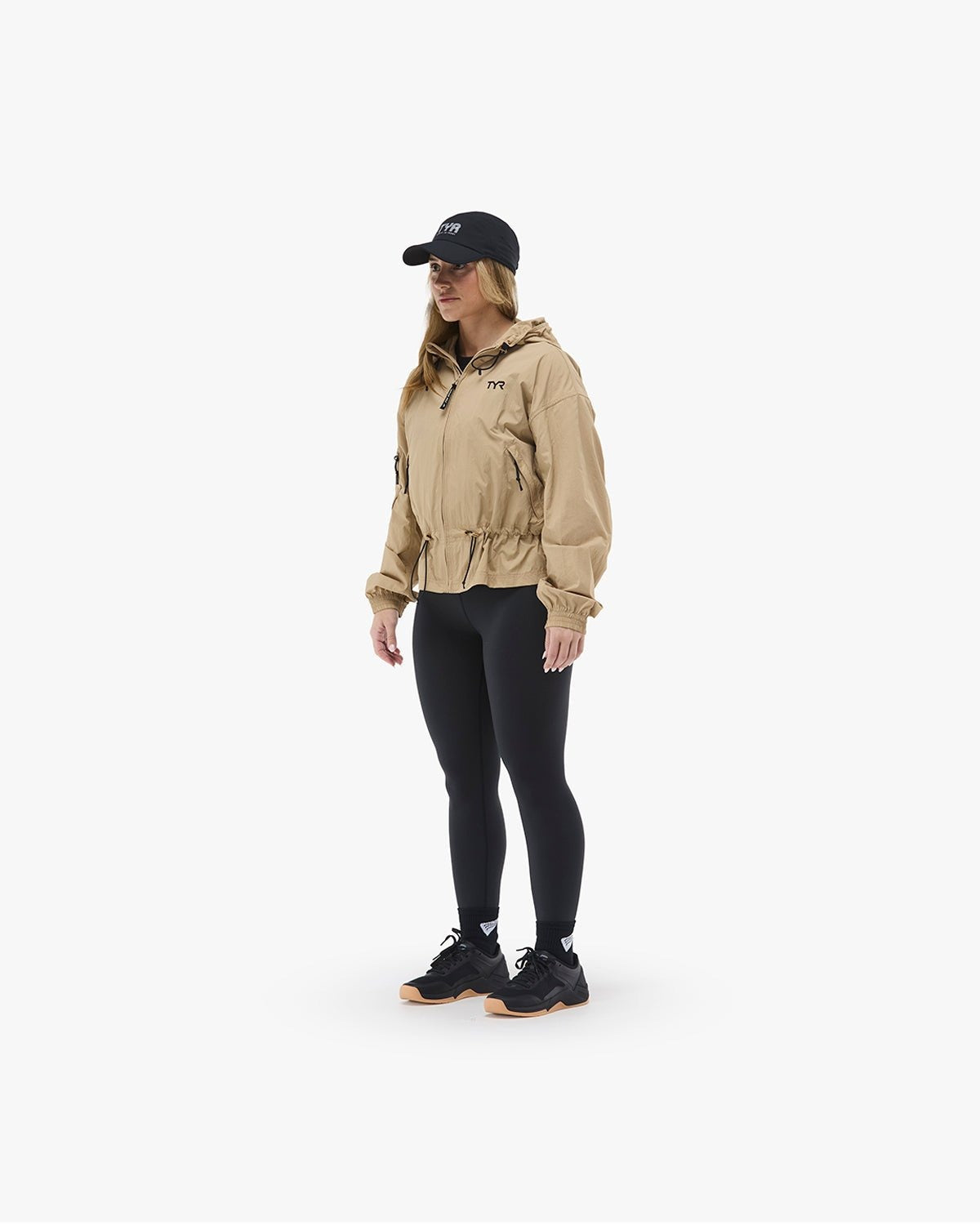 Women's Full Zip Windbreaker - Black