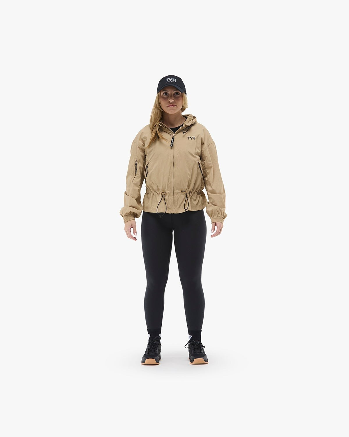 Women's Full Zip Windbreaker - Black