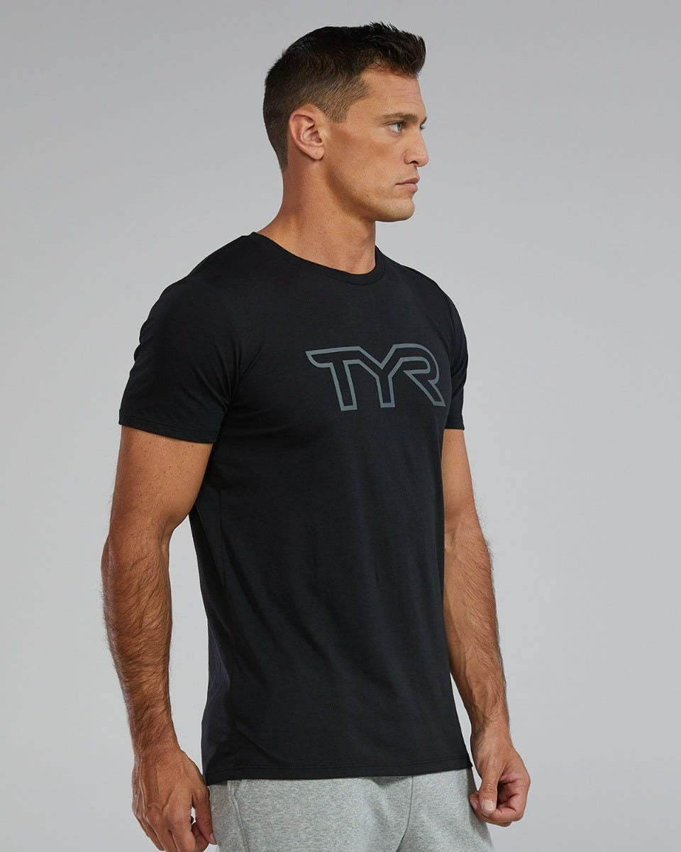 Unisex Ultrasoft Lightweight Tri Blend Tech Tee - Big Logo