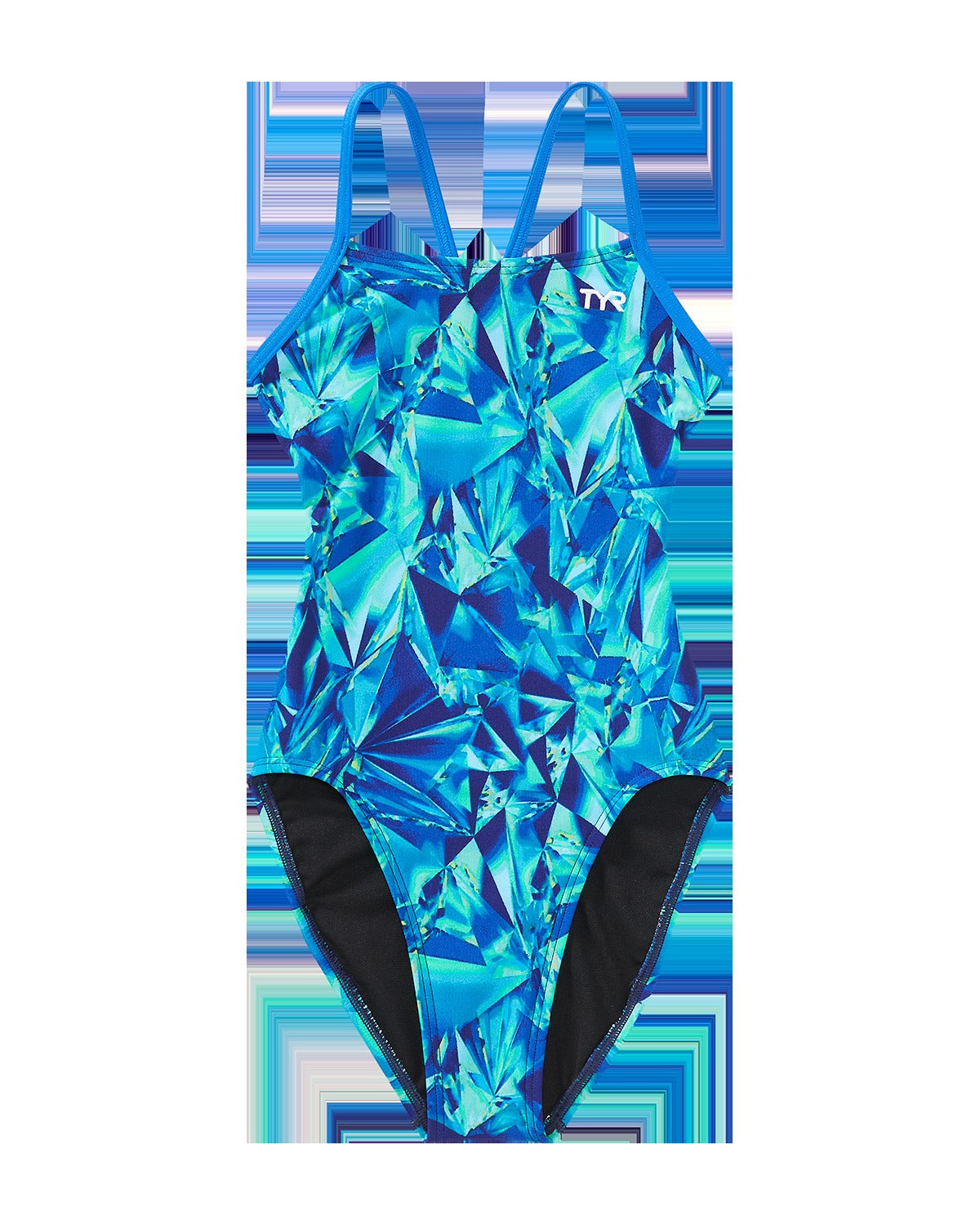 Durafast Elite® Girl's Cutoutfit Swimsuit - Crystalized