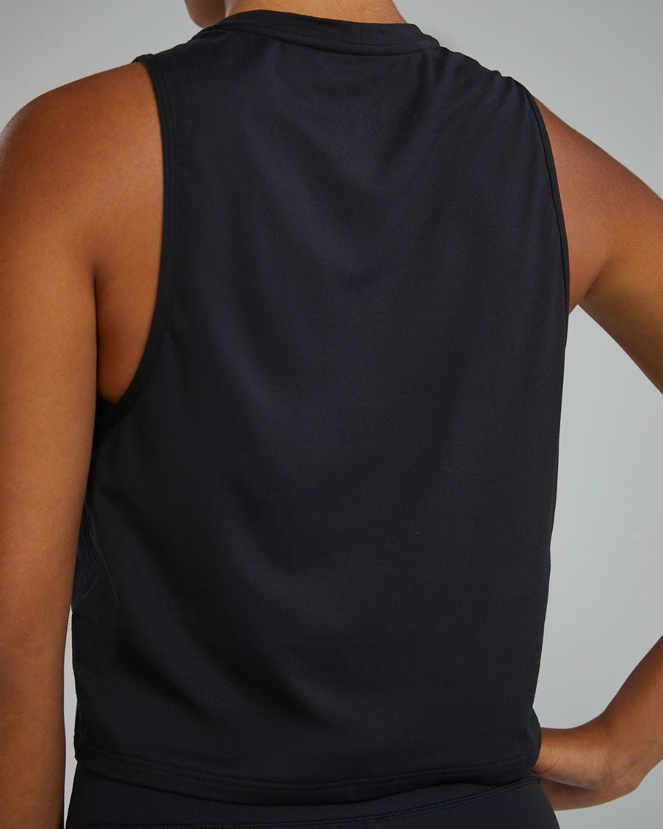 ClimaDryTM Women's Cropped Tech Tank - Solid / Heather