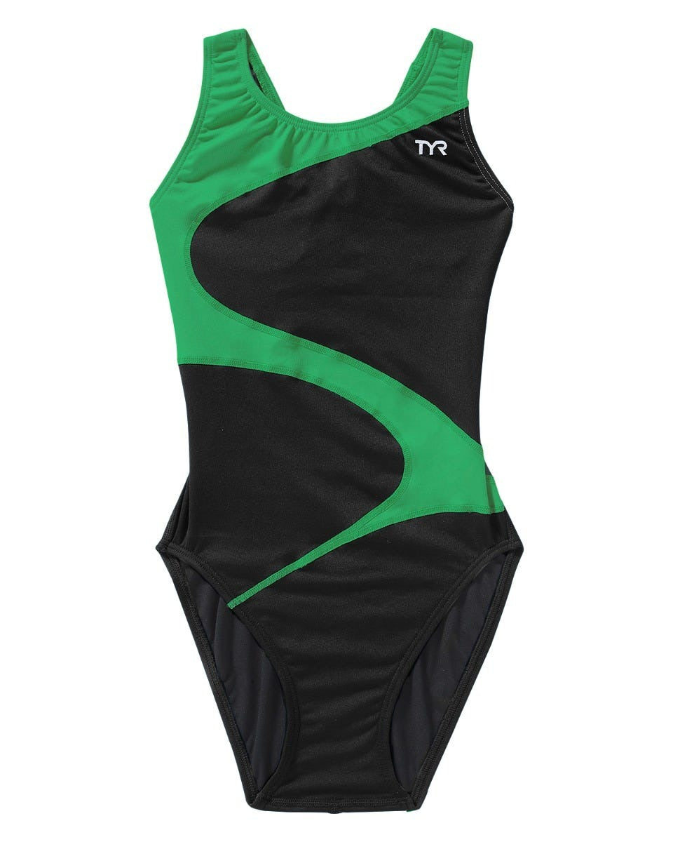 Durafast Elite® Girl's Maxfit Swimsuit - Vanguard Splice