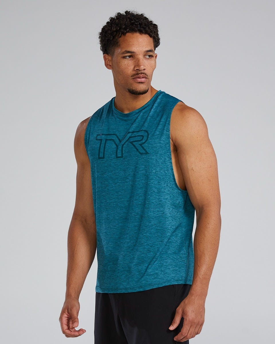 ClimaDryTM Men's Big Logo Tech Tank - Solid / Heather