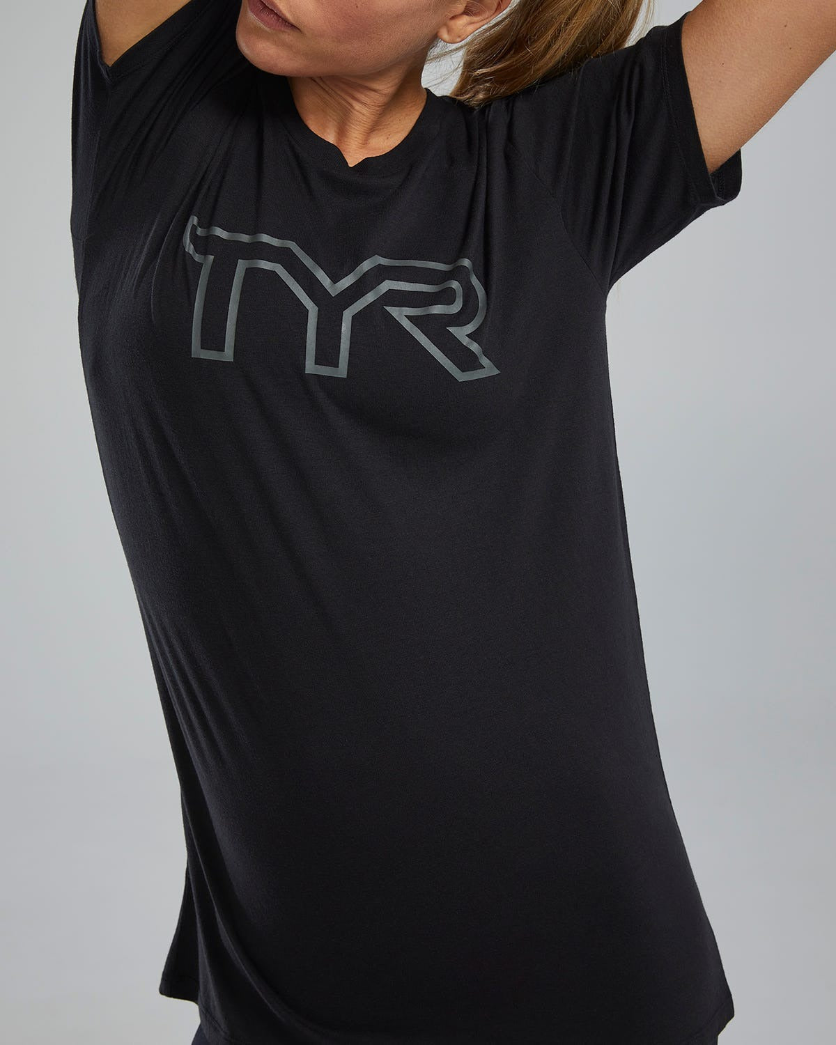 Unisex Ultrasoft Lightweight Tri Blend Tech Tee - Big Logo