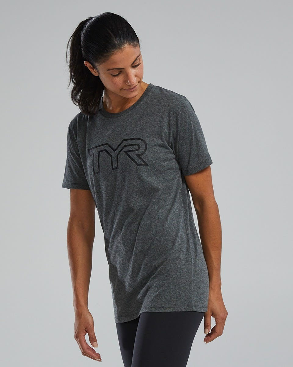 Unisex Ultrasoft Lightweight Tri Blend Tech Tee - Big Logo