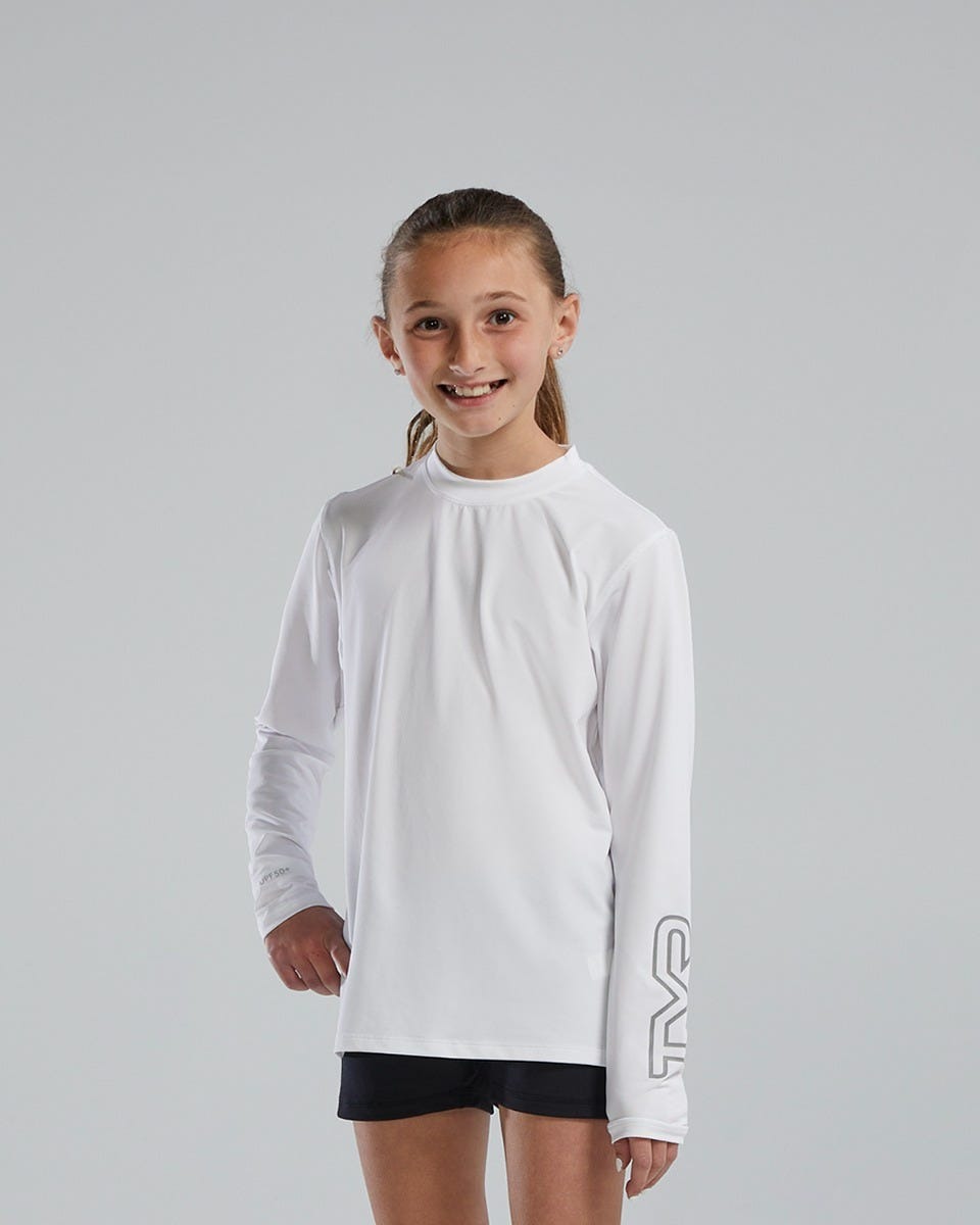SunDefenseTM Kids' Long Sleeve Crew - Solid