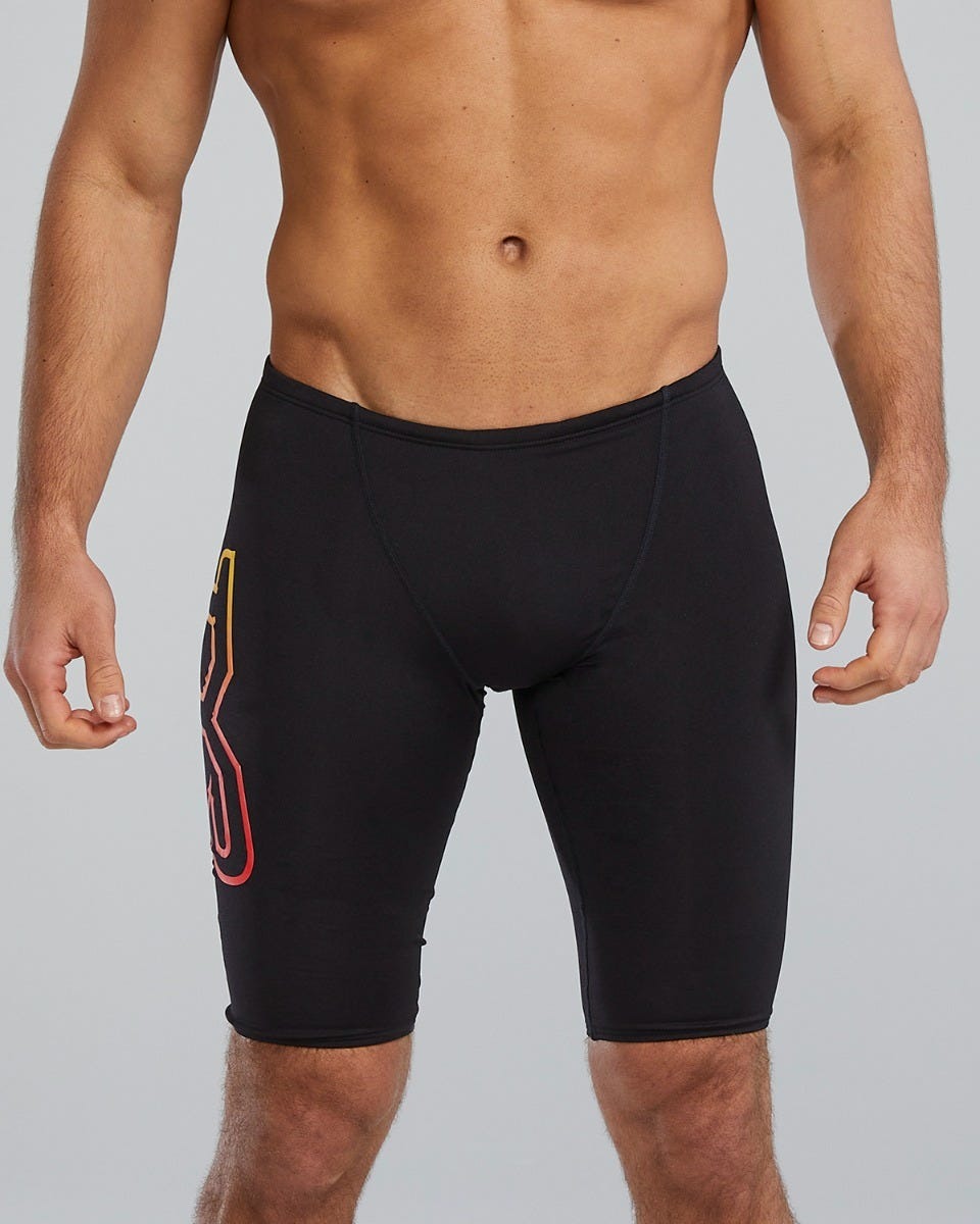 Durafast Elite® Men's Large Logo Jammer Swimsuit - Solid