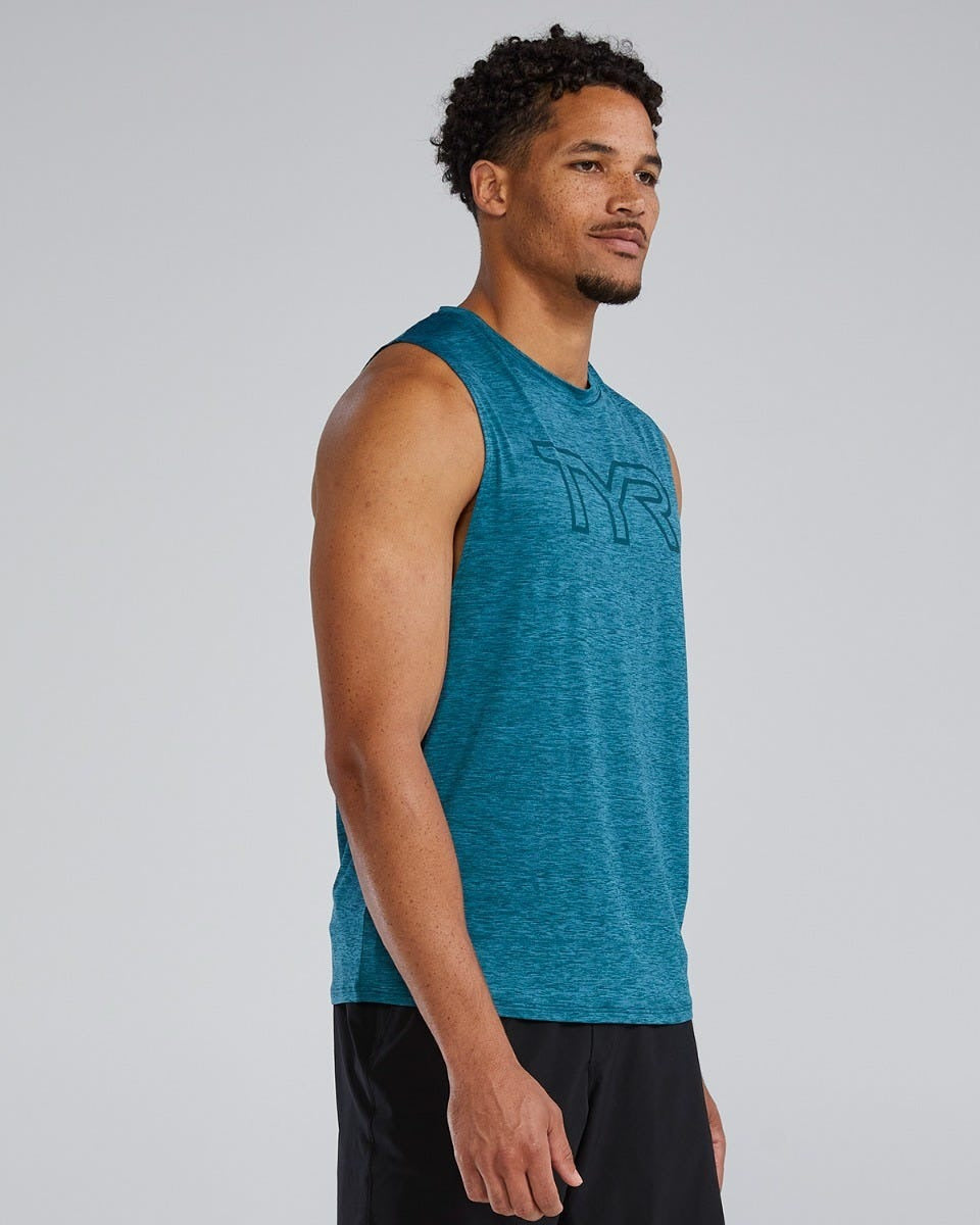 ClimaDryTM Men's Big Logo Tech Tank - Solid / Heather