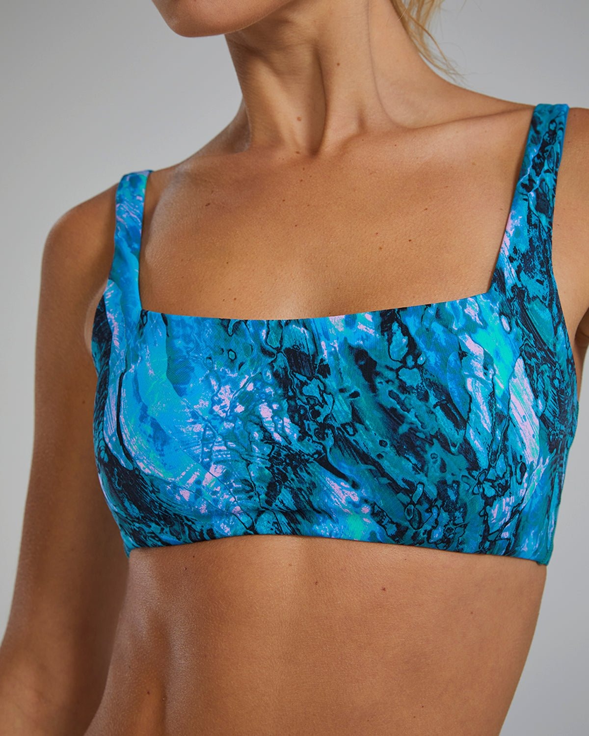 Women's Kelly Square Neck Bikini Top Prismatic