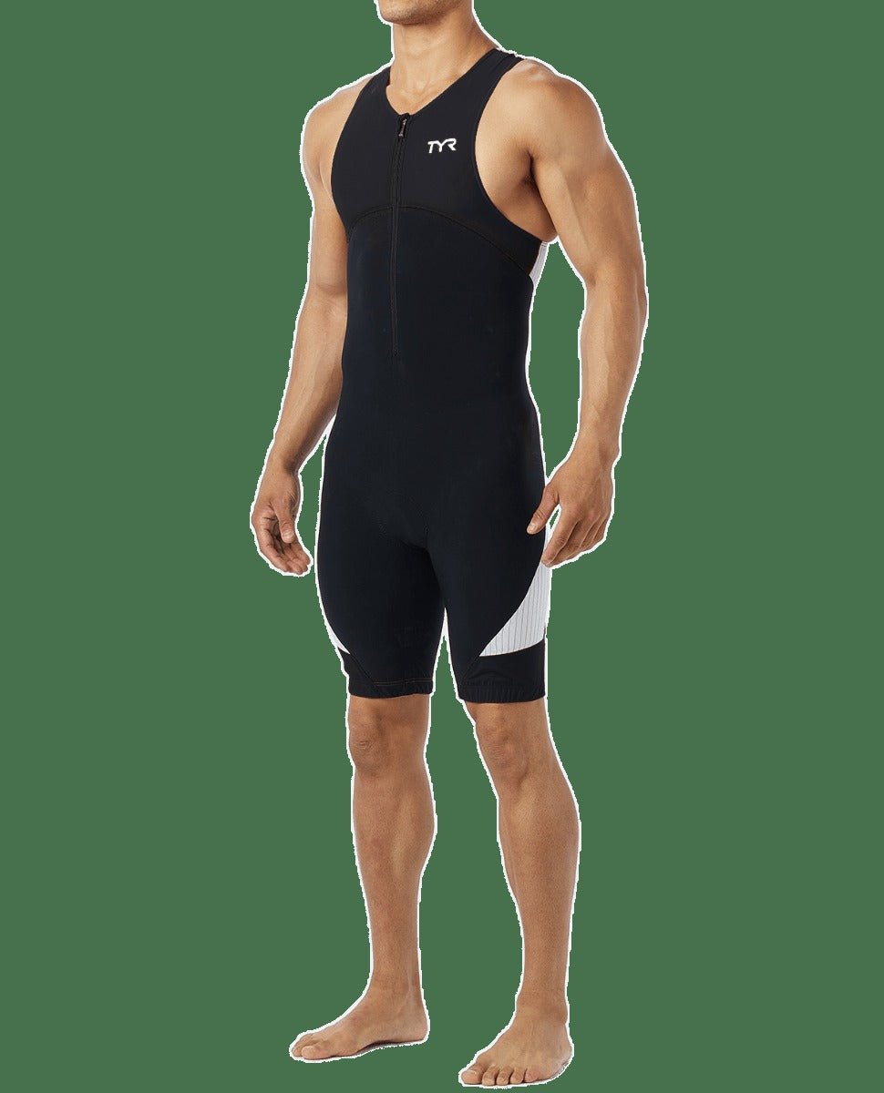Men's Padded Front-Zip Tri-Suit - Carbon