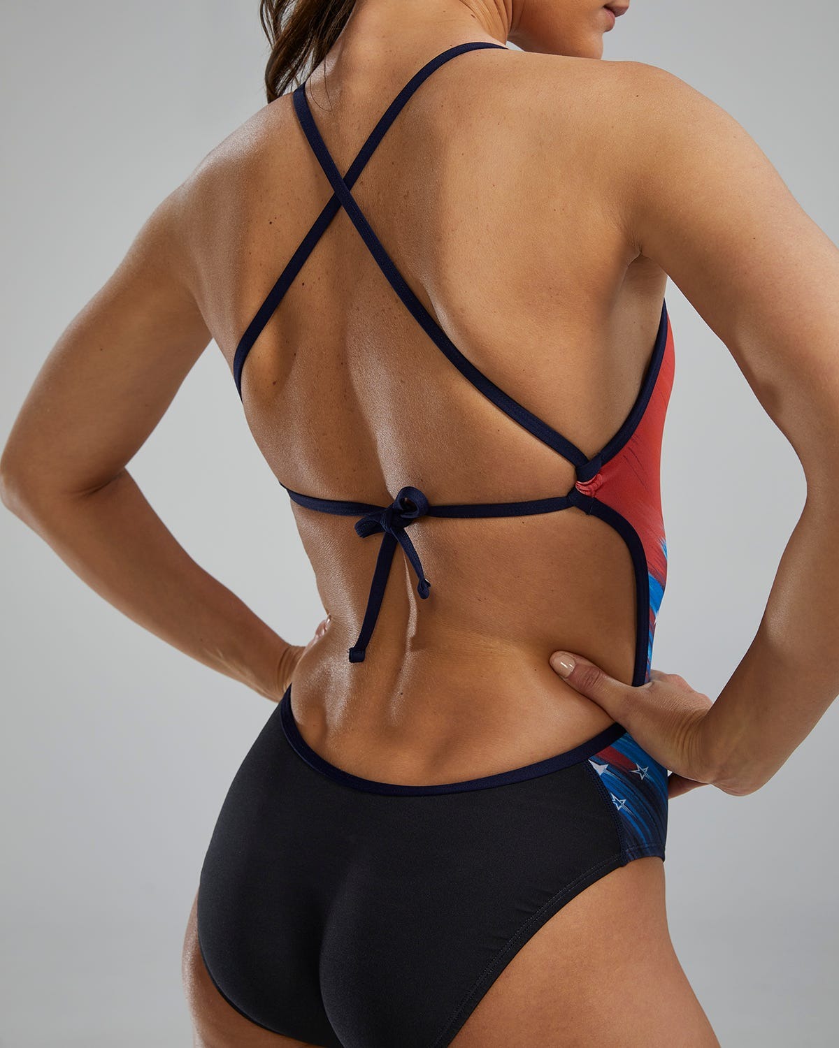Durafast® EliteWomen's CrosscutTieback Swimsuit - Valiance