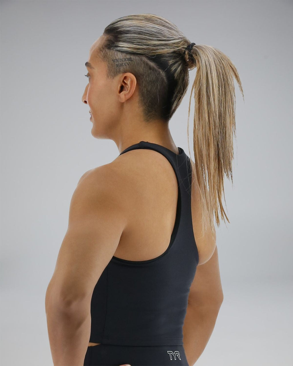 Joule EliteTM Cropped High Neck Sports Bra