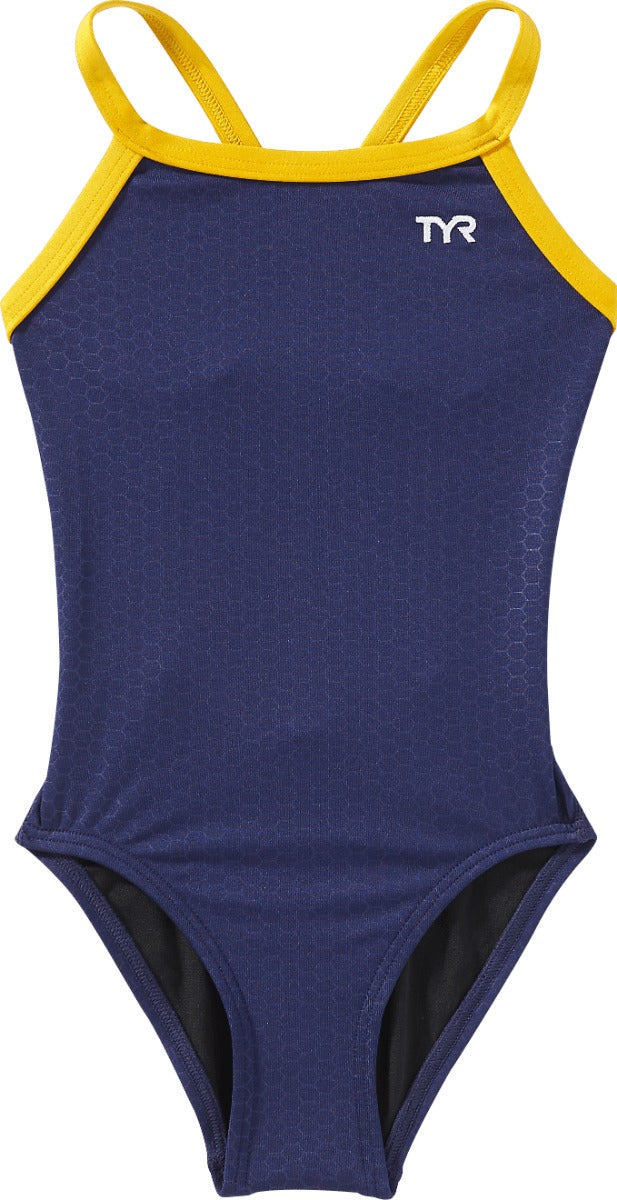 Durafast Elite® Girl's Diamondfit Swimsuit - Hexa