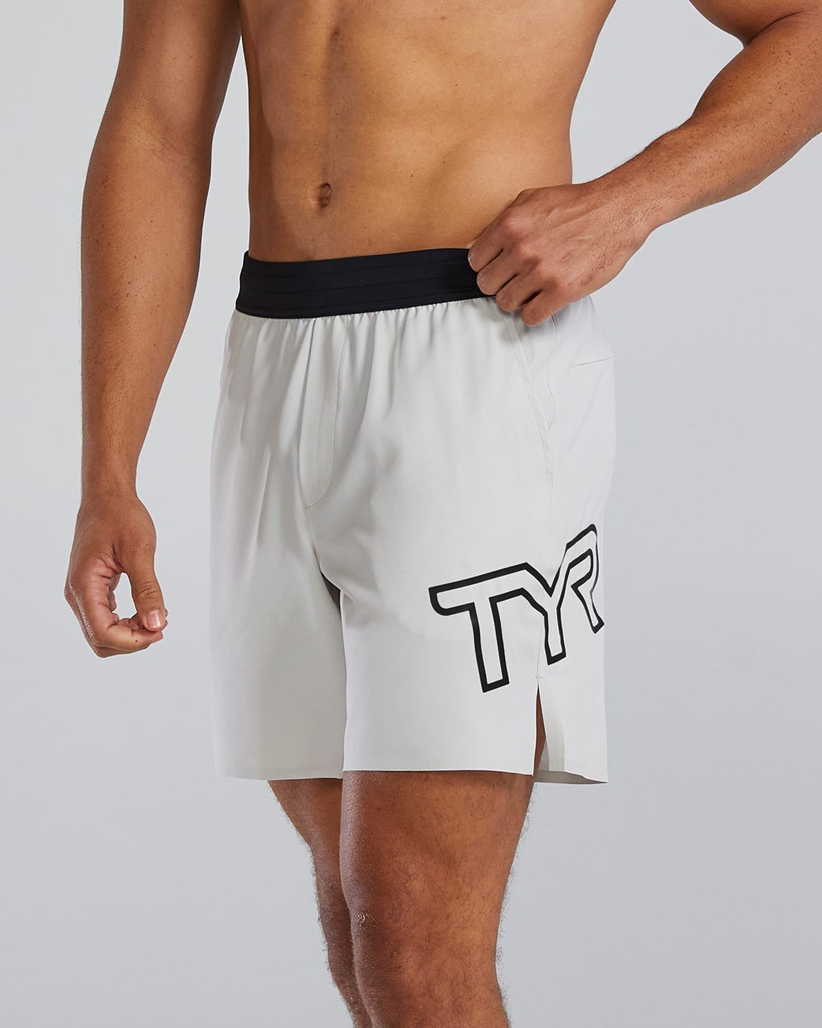HydrosphereTM Men's Unlined 7" Unbroken Big Logo Shorts - Solid