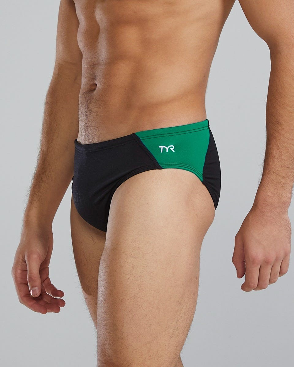 Durafast Elite® Men's Blade Splice Brief Swimsuit - Hexa