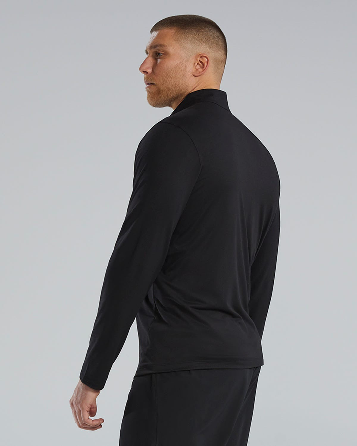 Men's SLSTM Long Sleeve1⁄4 Zip- Solid