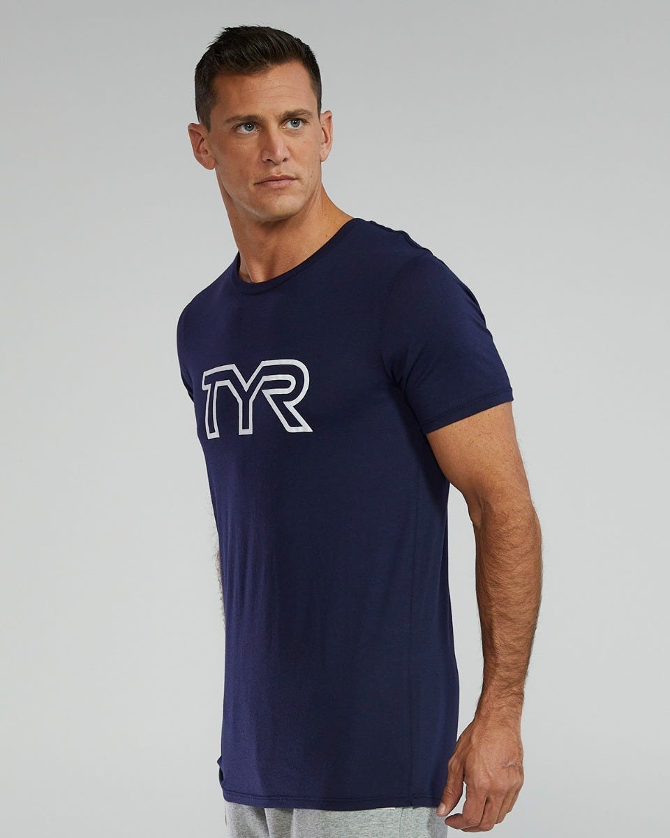 Unisex Ultrasoft Lightweight Tri Blend Tech Tee - Big Logo