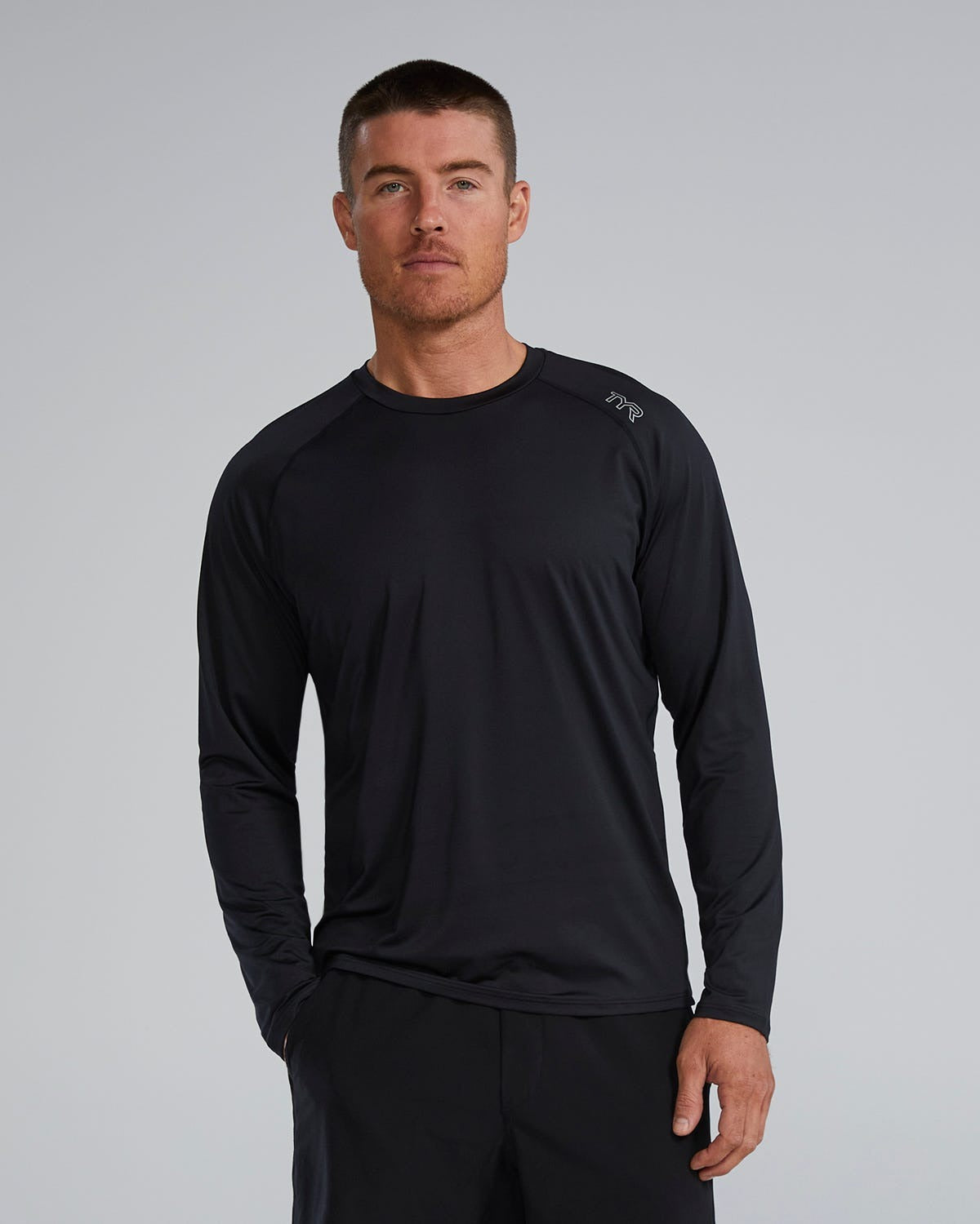 ClimaDryTM Men's Raglan Long Sleeve Tech Tee - Solid / Heather