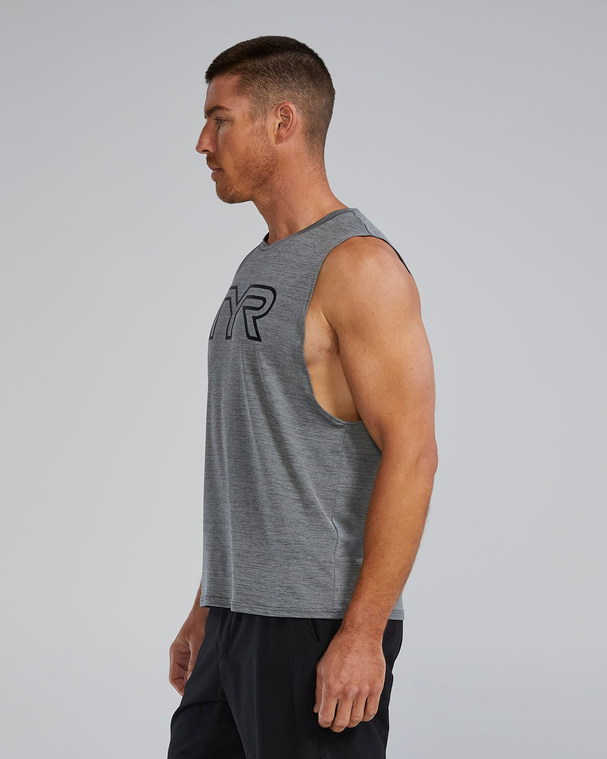 ClimaDryTM Men's Big Logo Tech Tank - Solid / Heather