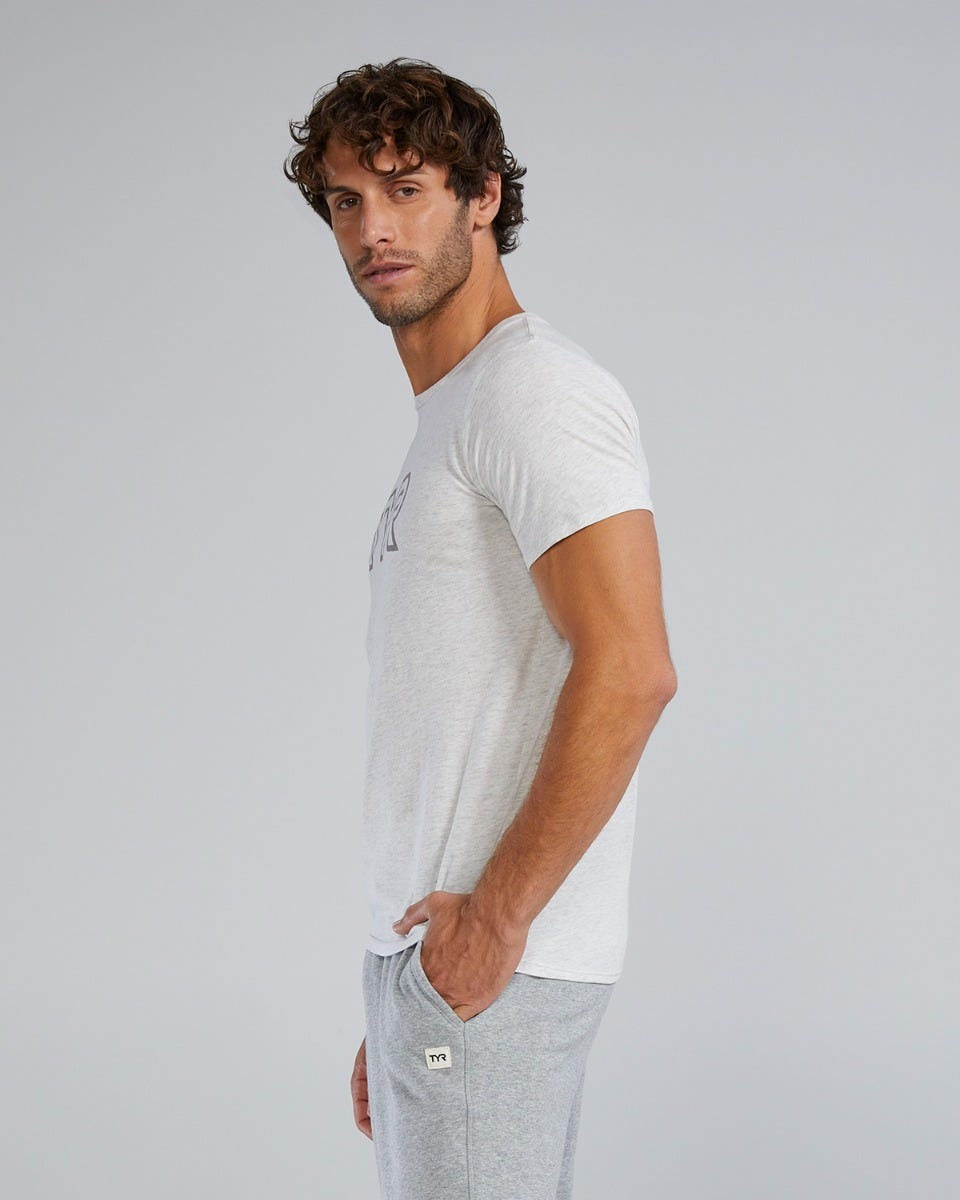 Unisex Ultrasoft Lightweight Tri Blend Tech Tee - Big Logo