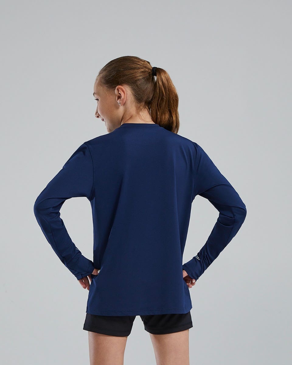 SunDefenseTM Kids' Long Sleeve Crew - Solid