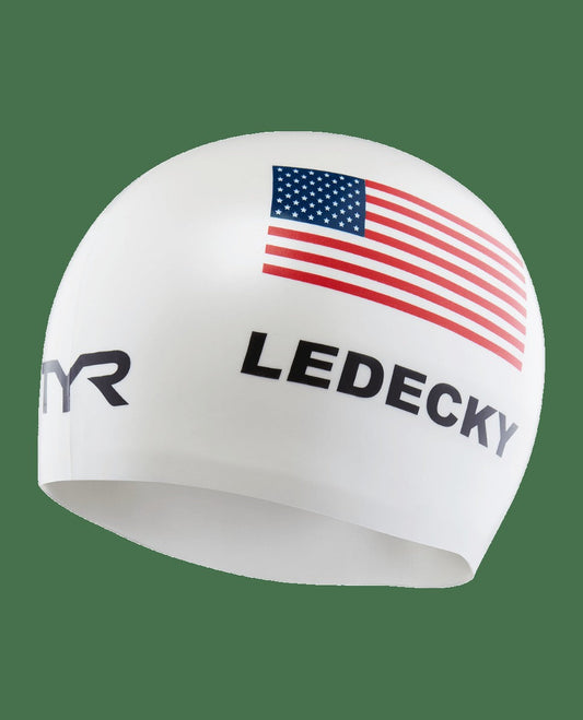 Adult Katie Ledecky Silicone Swim Cap