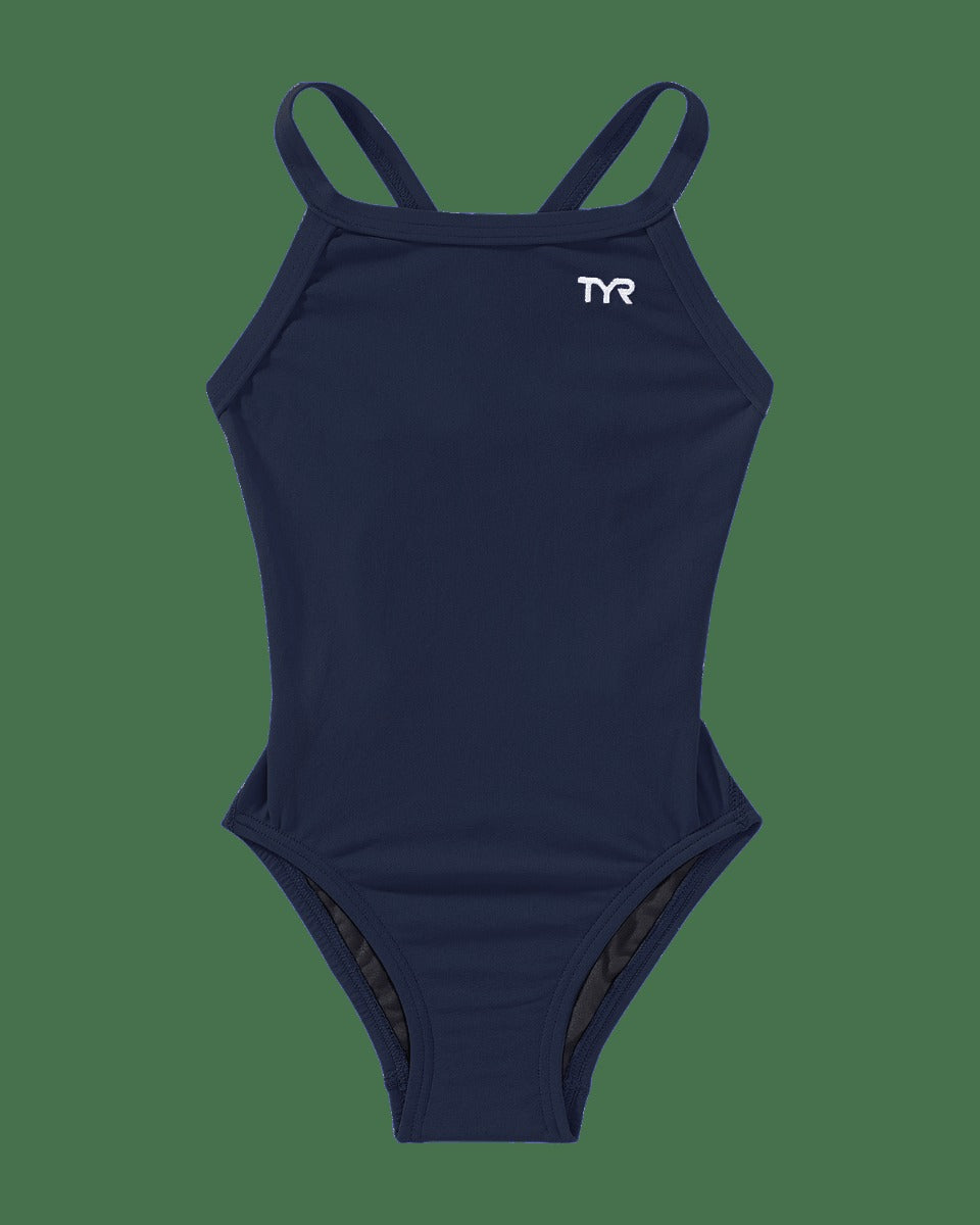 Durafast One®Girl's Solid Diamondfit Swimsuit - Solid