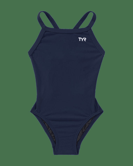 Durafast One®Girl's Solid Diamondfit Swimsuit - Solid