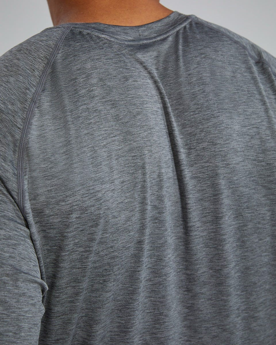 ClimaDryTM Men's Raglan Long Sleeve Tech Tee - Solid / Heather
