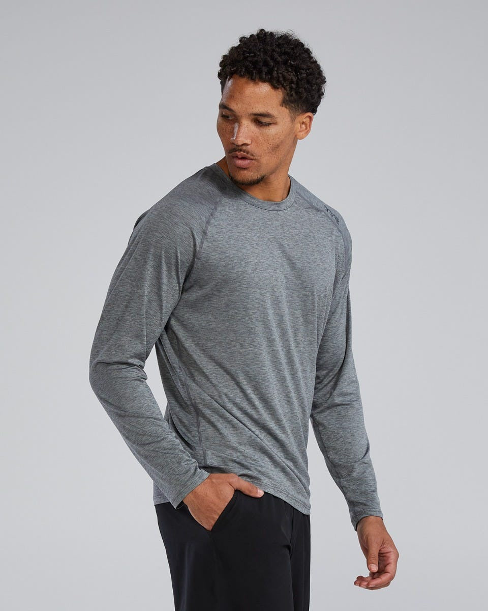 ClimaDryTM Men's Raglan Long Sleeve Tech Tee - Solid / Heather